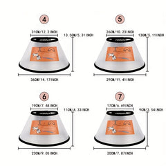 Adjustable Cat Cone Collar Anti Lick Bite Protective Collar