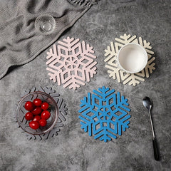Geometric Snowflake Silicone Table Mats Heat Insulation Mats
