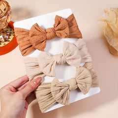 3pcs Baby Girls Bowknot Floral Headband Hair Band Hair Accessories
