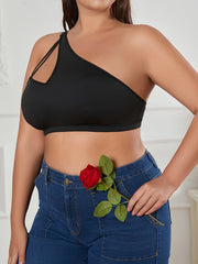 Bra Women's Plus One Shoulder High Stretch Bralette