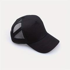 Outdoor Sports Baseball Cap Mesh Sunshade Hat Solid Travel Sun Hat