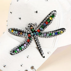 Dragonfly Patch Baseball Cap Y2K Sun Hat Adjustable Golf Dad Hats