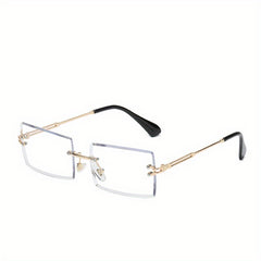 Men's Rimless Gradient Polarized Sunglasses UV400