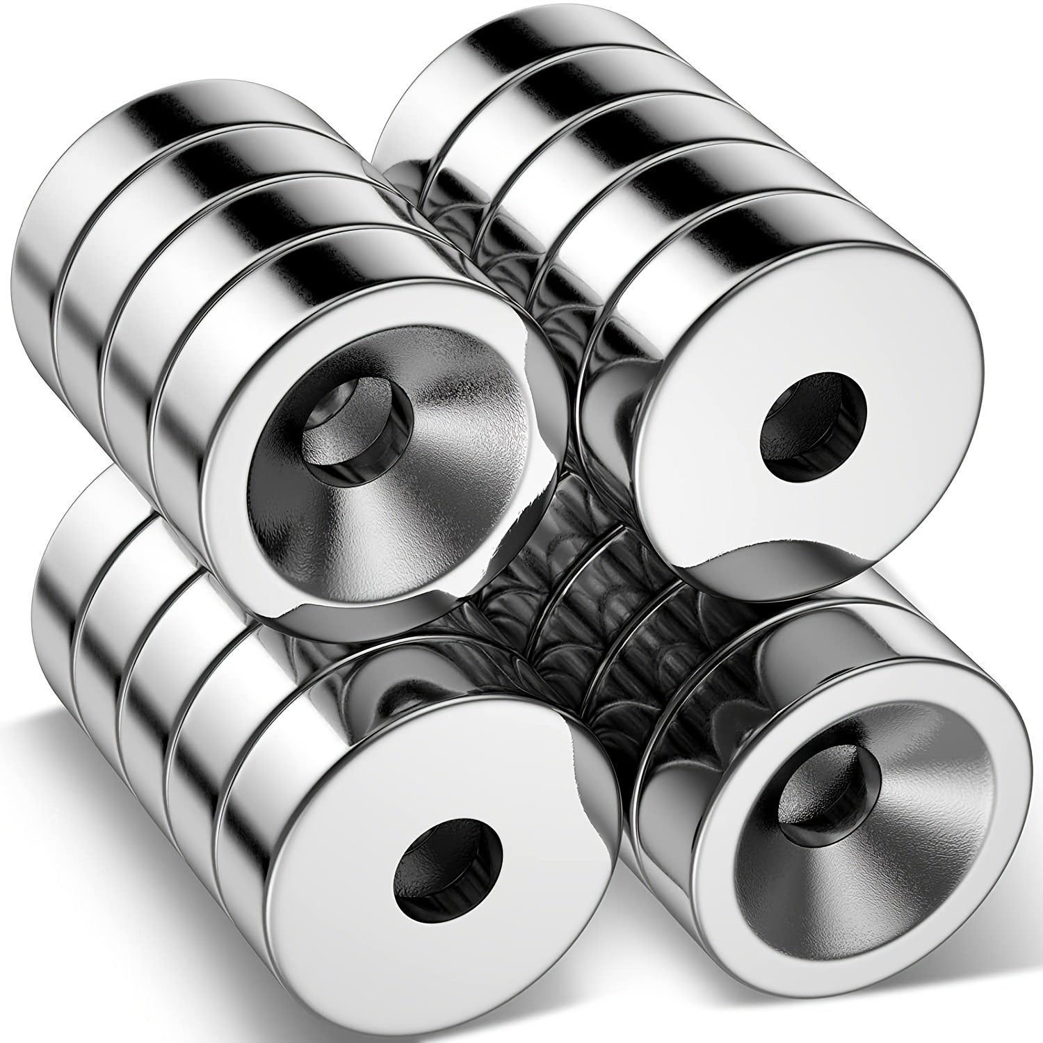 20pc Neodymium Disc Magnets for Science & Office Use