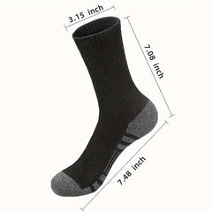 Men's Mid Crew Sport Socks - Breathable & Sweat Absorbing