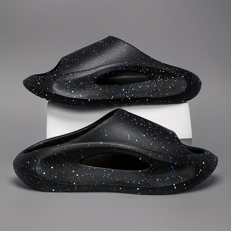 Men's Paint Dots Pillow Slides Non Slip Slippers Indoor Outdoor Shoes