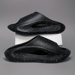 Men's Paint Dots Pillow Slides Non Slip Slippers Indoor Outdoor Shoes