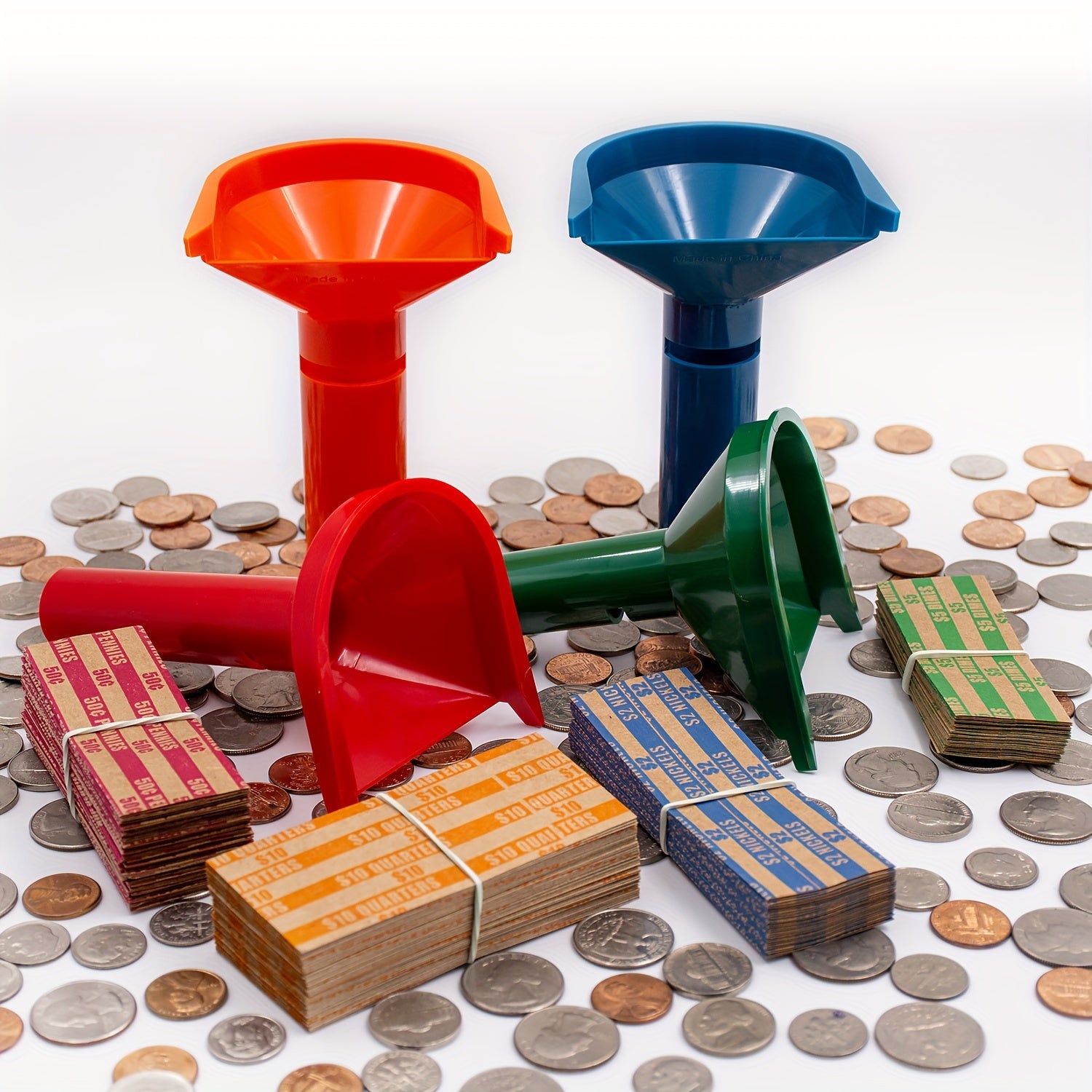 Coin Counters & Tubes w/ Sorter Caps + Wrappers