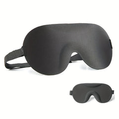 Solid Sleep Eye Mask Adjustable Strap Lightweight Blackout Blindfold