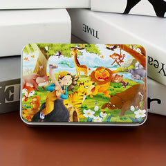 Wooden Puzzle Board Toy Set for Kids with 60 Iron Box Puzzles