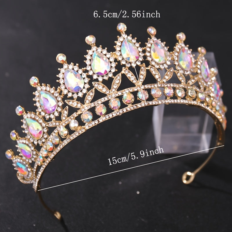 Crystal Rhinestone Crown Hairband Bridal Wedding Party Favor Decor