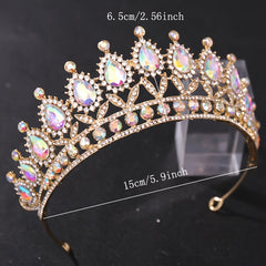 Crystal Rhinestone Crown Hairband Bridal Wedding Party Favor Decor