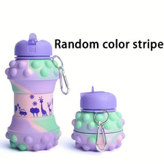 500ml Collapsible Water Bottle Portable Leakproof Shatterproof Outdoor Travel