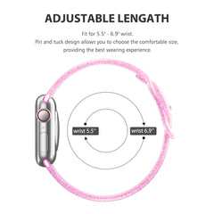 Silicone Glitter Buckle Waist Watch Band Decoration