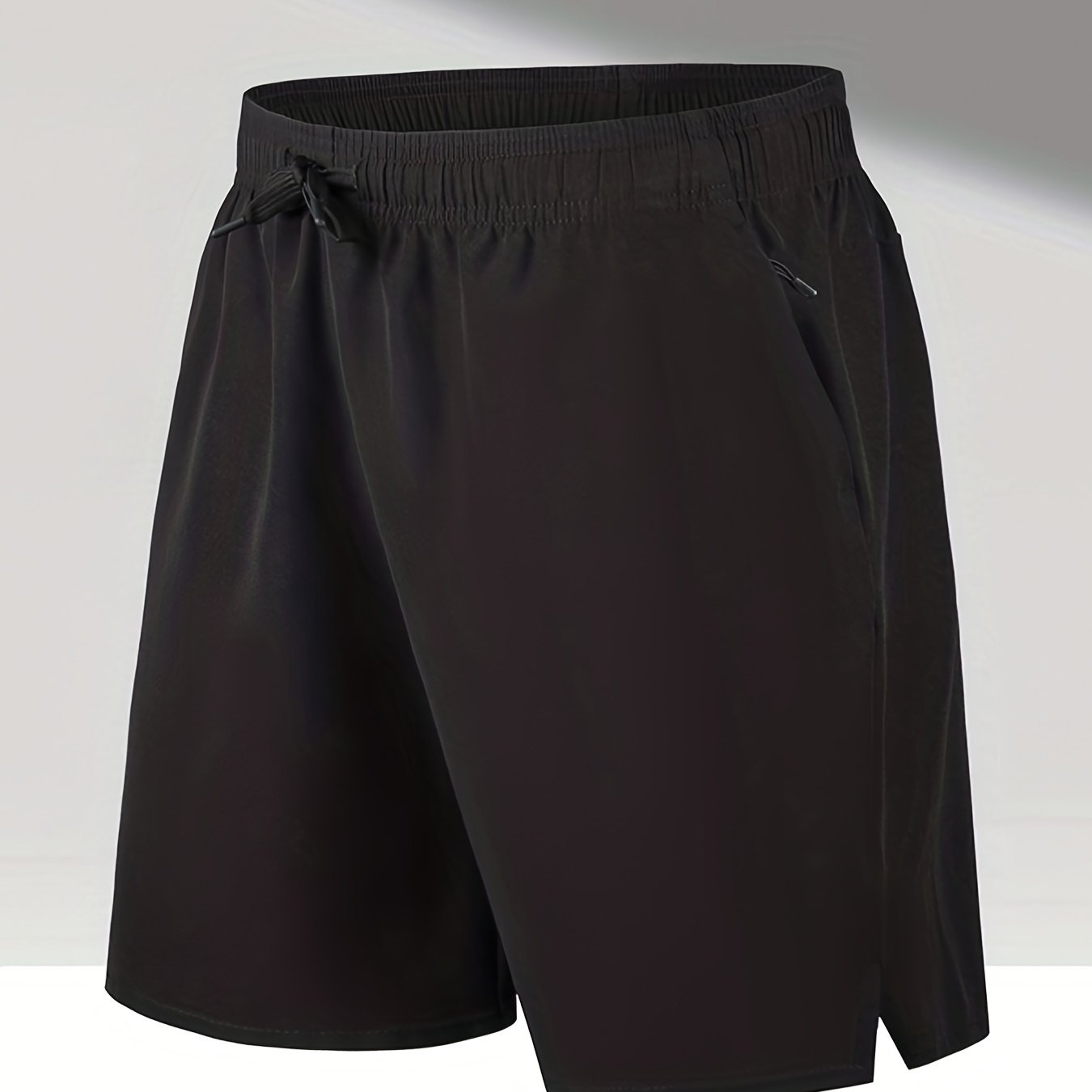 Men's Quick Drying Comfy Shorts Drawstring Zipper Pockets