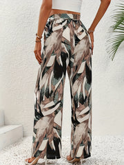 Wide Leg Belted Pants for Women