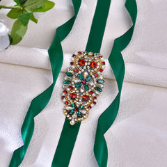 Adjustable Rhinestone Waist Belt for Dresses & Coats