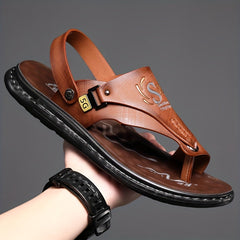 Men's Open Toe Slip On Sandals Anti-Skid Rubber Sole