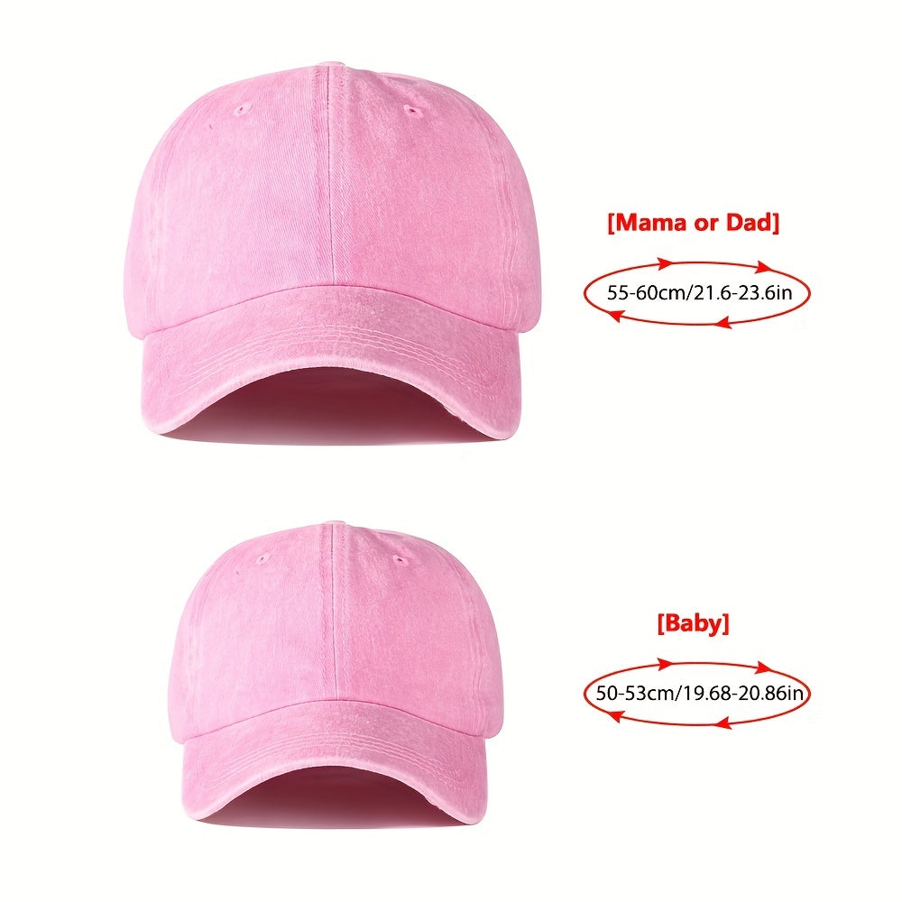2PCS Retro Baseball Caps for Boys and Girls Outdoor Sunshade Hats