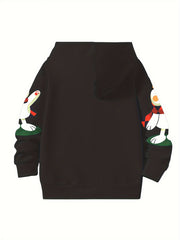 Animal Graphic Hoodies Girls Comfy Hooded Pullover Spring Fall Christmas Gift