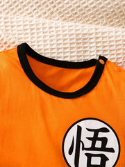 Anime Graphic Shoulder Buckles Baby Cotton Bodysuit