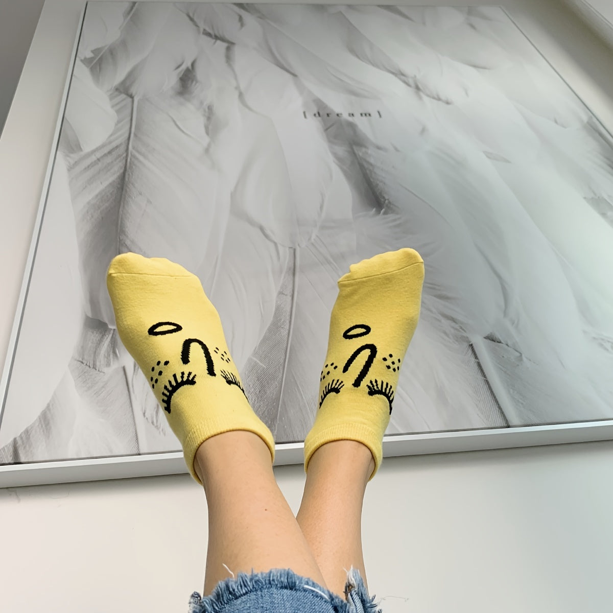 10 Pairs Expression Print Short Socks & Funny Comfy Low Cut Ankle Socks