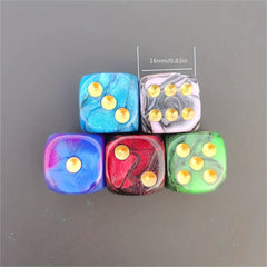 12pcs 16mm Dual Dice Set for Games & Collection