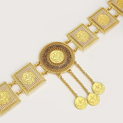 Metal Sun Flower Waist Chain Belt Hair Accessories For Girls