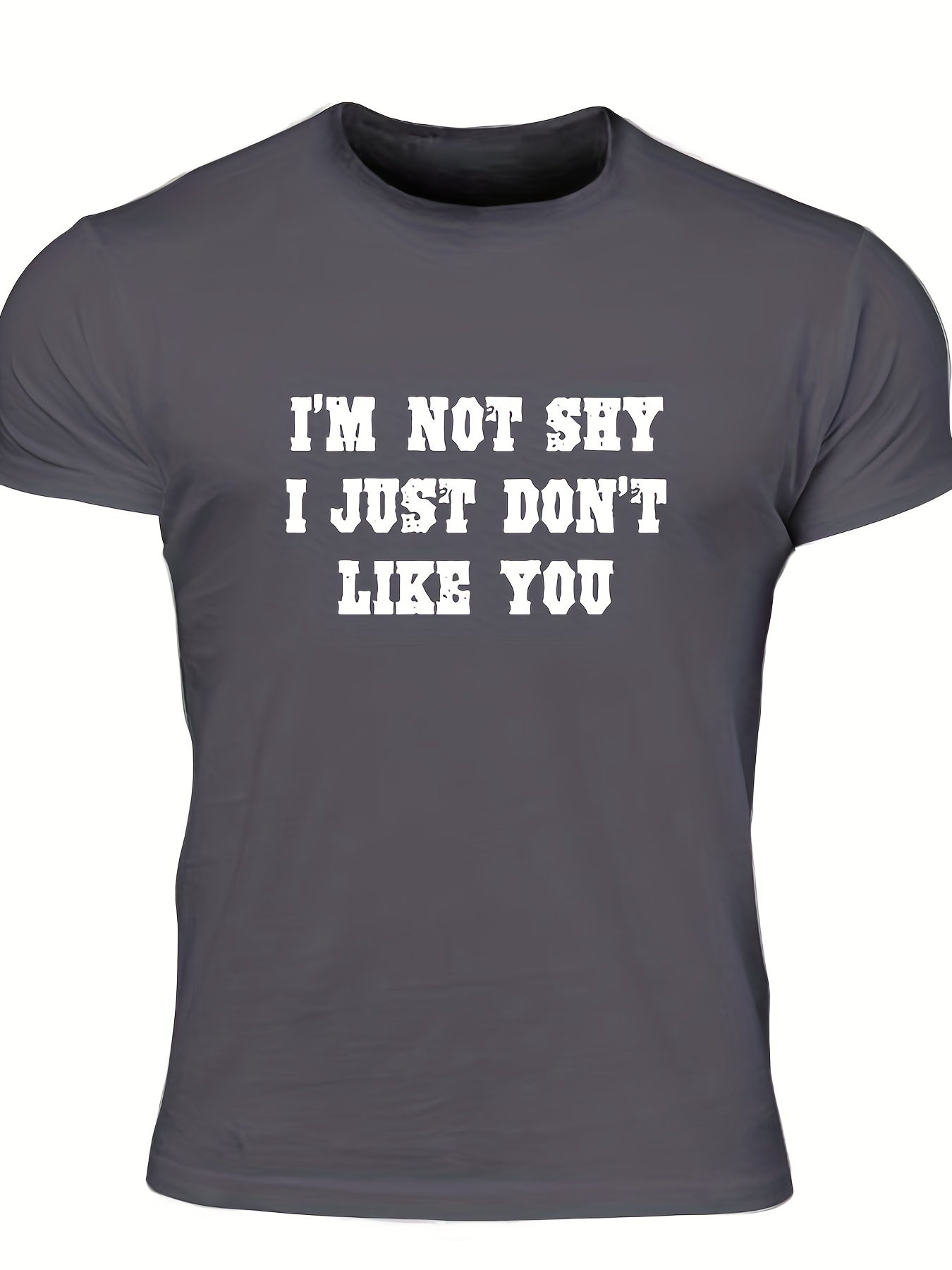 Bold & Unapologetic Men's Letter Print T-shirt for Summer