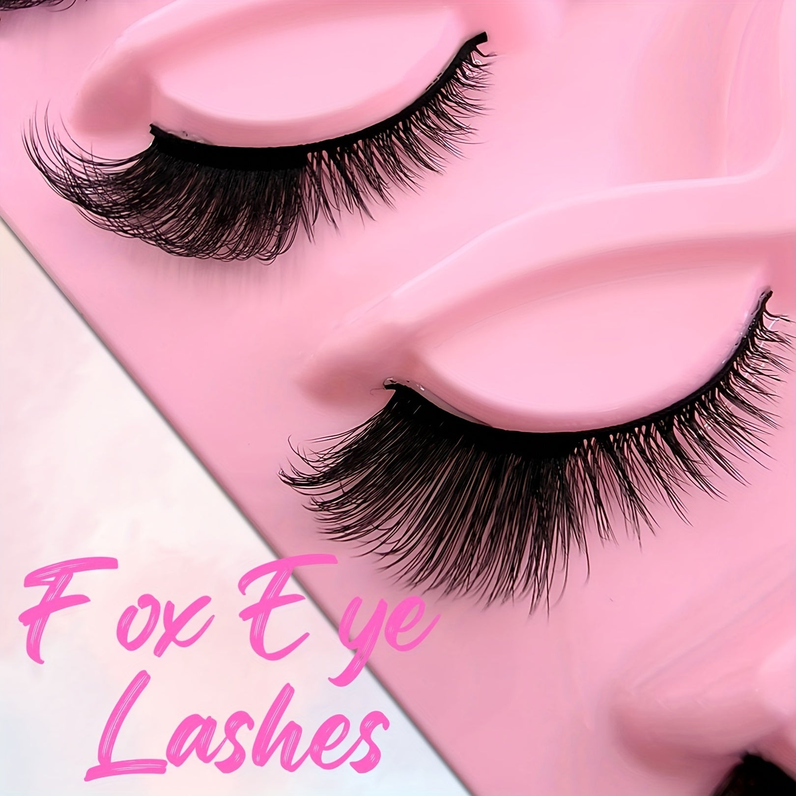 Cat Eye Lashes 5 Pairs Lengthening Curling Fluffy False Eyelashes