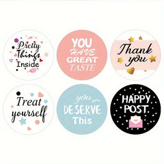 500pcs 38MM Thank You Sealing Stickers Self-Adhesive Labels