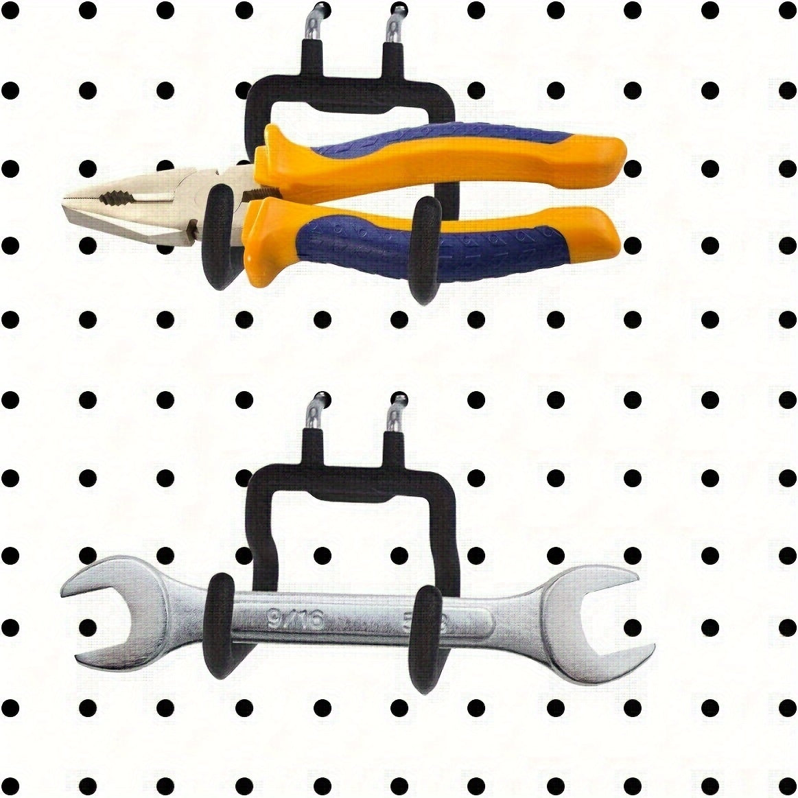 6pcs Nail Plate Drilling Racks Nail Plate Hanging Hooks Nail Plate Storage Rack