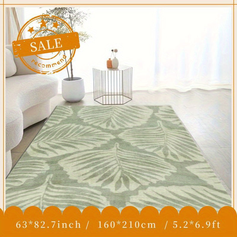 Soft Fluffy Faux Cashmere Area Rug for Living Room Bedroom, Anti-slip TPR Bottom