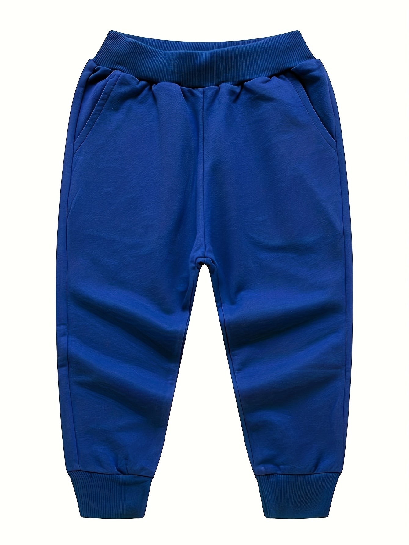 Boys Active Cotton Sweatpants Elastic Waist Sports Pants