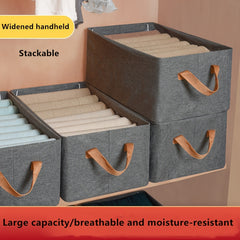 Portable Clothes Storage Drawer Box With Handles & Support Rack