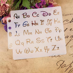 2pcs Alphabet Stencils Letter Stencil Lettering Alphabet Stencil Letters