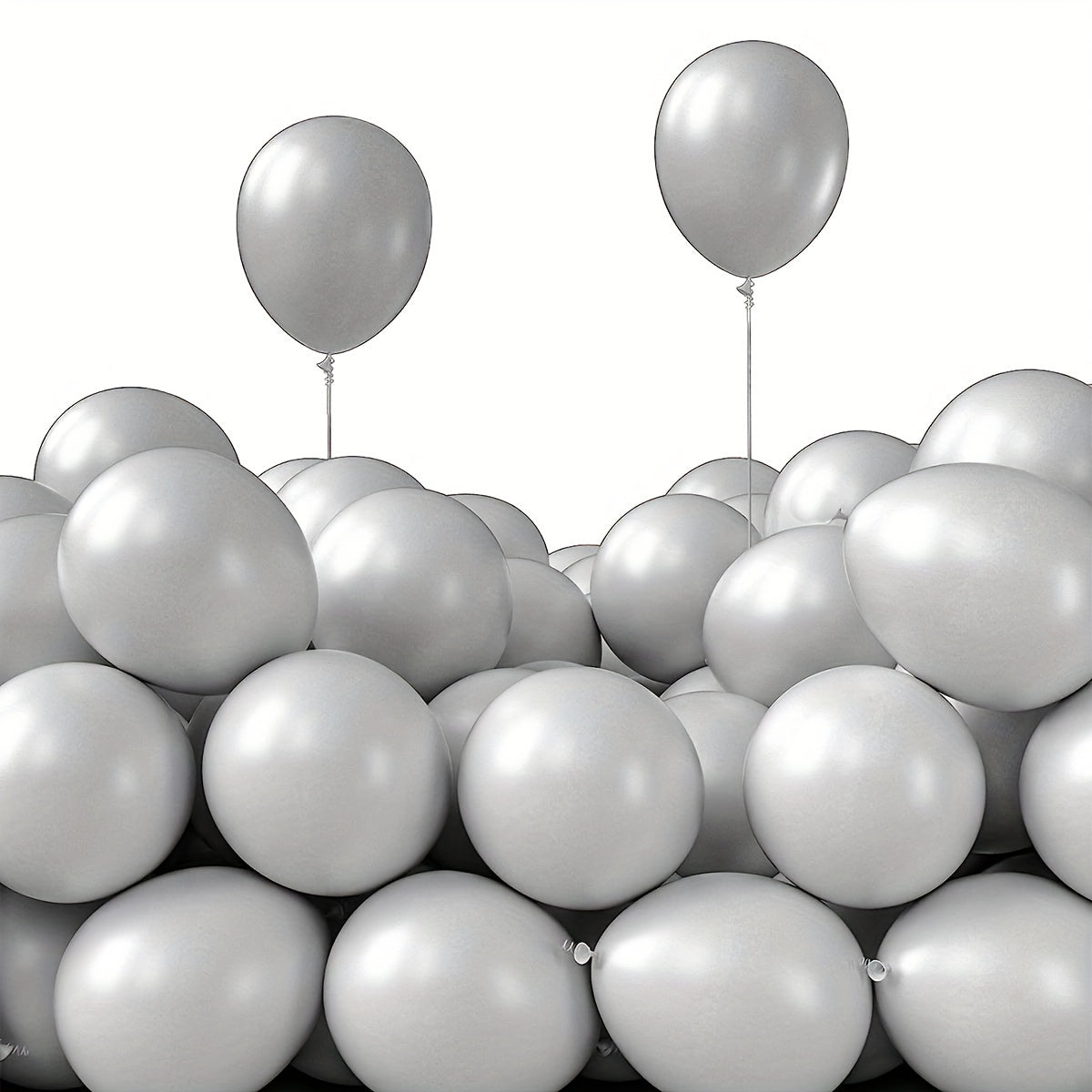 40 Gray Latex Balloons Wedding Birthday Anniversary Graduation Decor