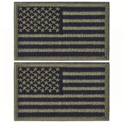 2pcs American Flag 3D Embroidery Patch Sew On Armband Cloth Sticker