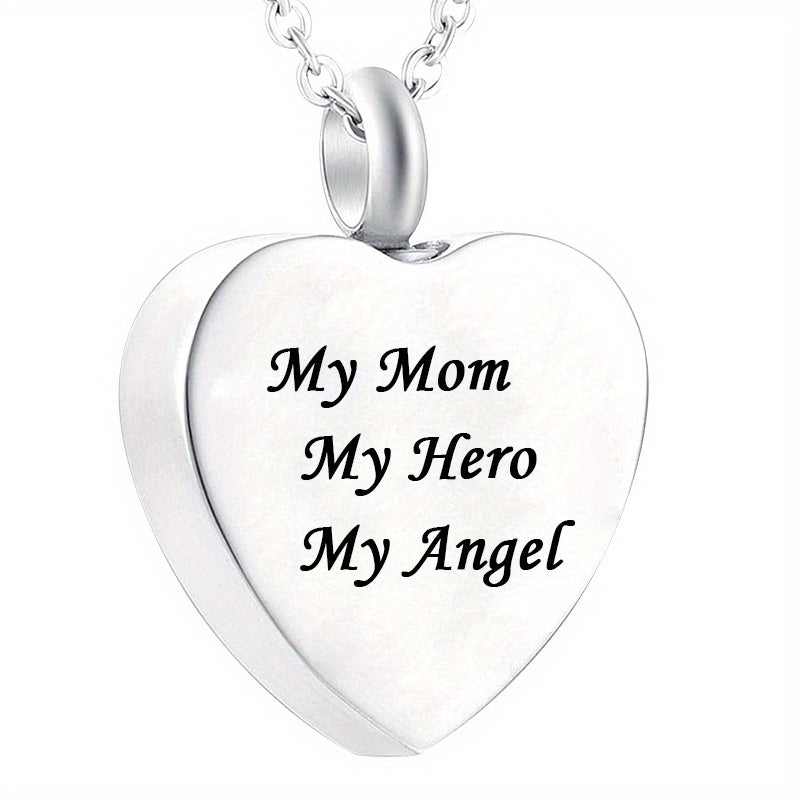 Dad My Hero My Angel Cremation Necklace