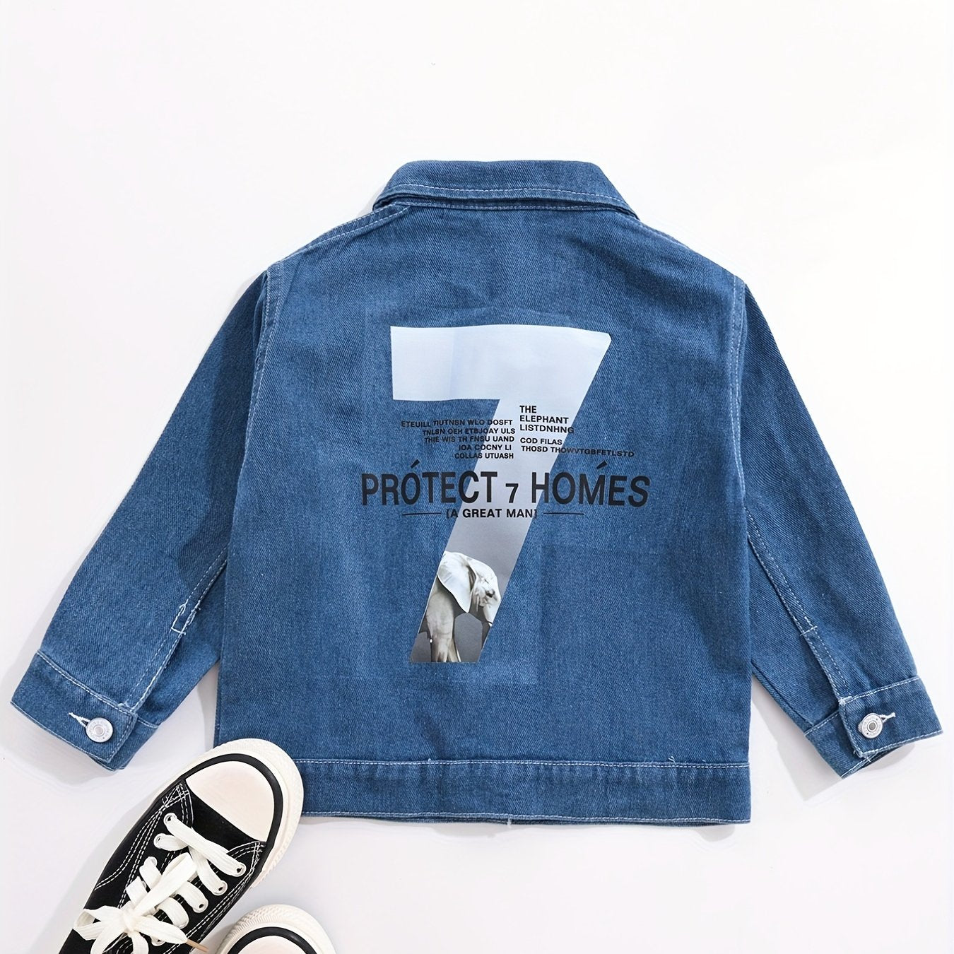 Boys Casual Denim Jacket Button Down Coat