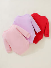 Baby's Long Sleeve Romper Set - Infant Bodysuit Clothes