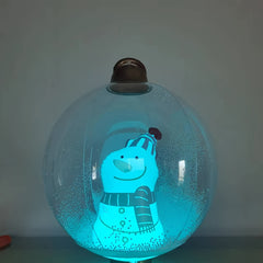 Large Inflatable Christmas Ball with LED Lights