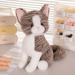 6 Styles Mixed Plush Cat Toys for Kids Christmas Gift Decor