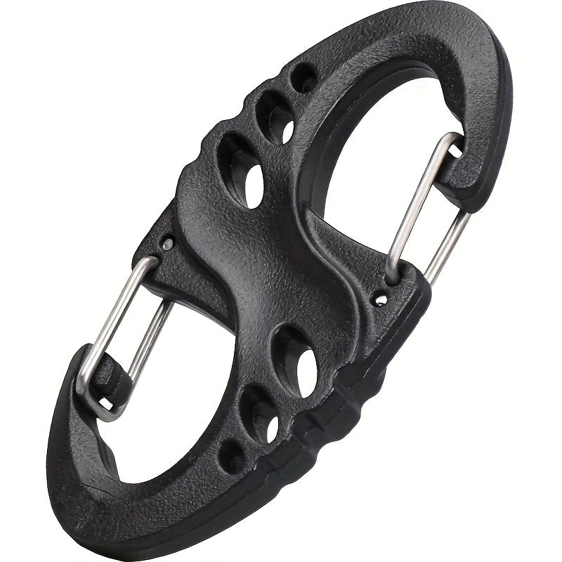 15pcs Dbl Headed S Hook Buckle Backpack Keychain for Camping