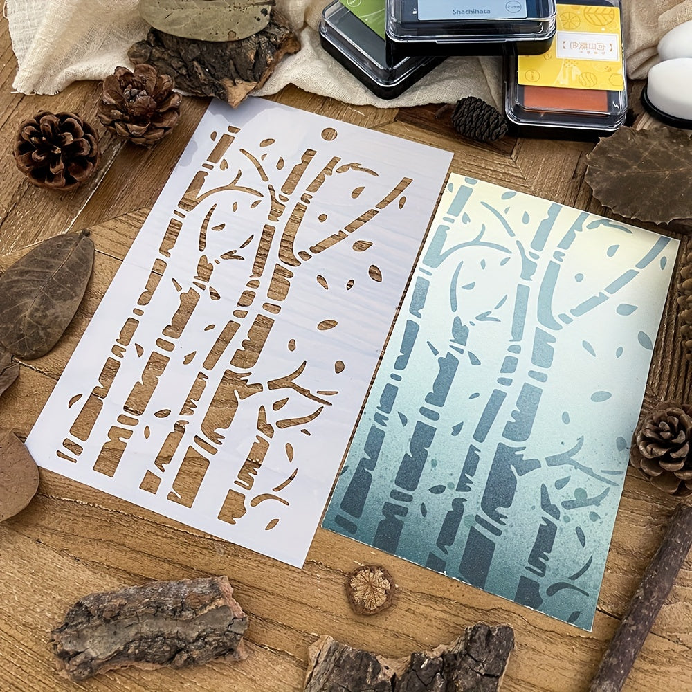 Forest Background Stencils DIY Art Stencils For Painting