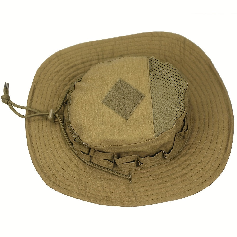 Outdoor Sunshade Camouflage Fishing Hat Wide Brim Hat for Camping Fishing Hiking
