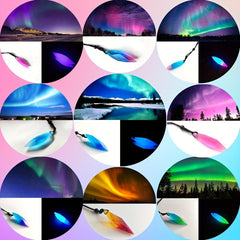 1pc Starry Sky Resin Luminous Necklace DIY Pendant Gift