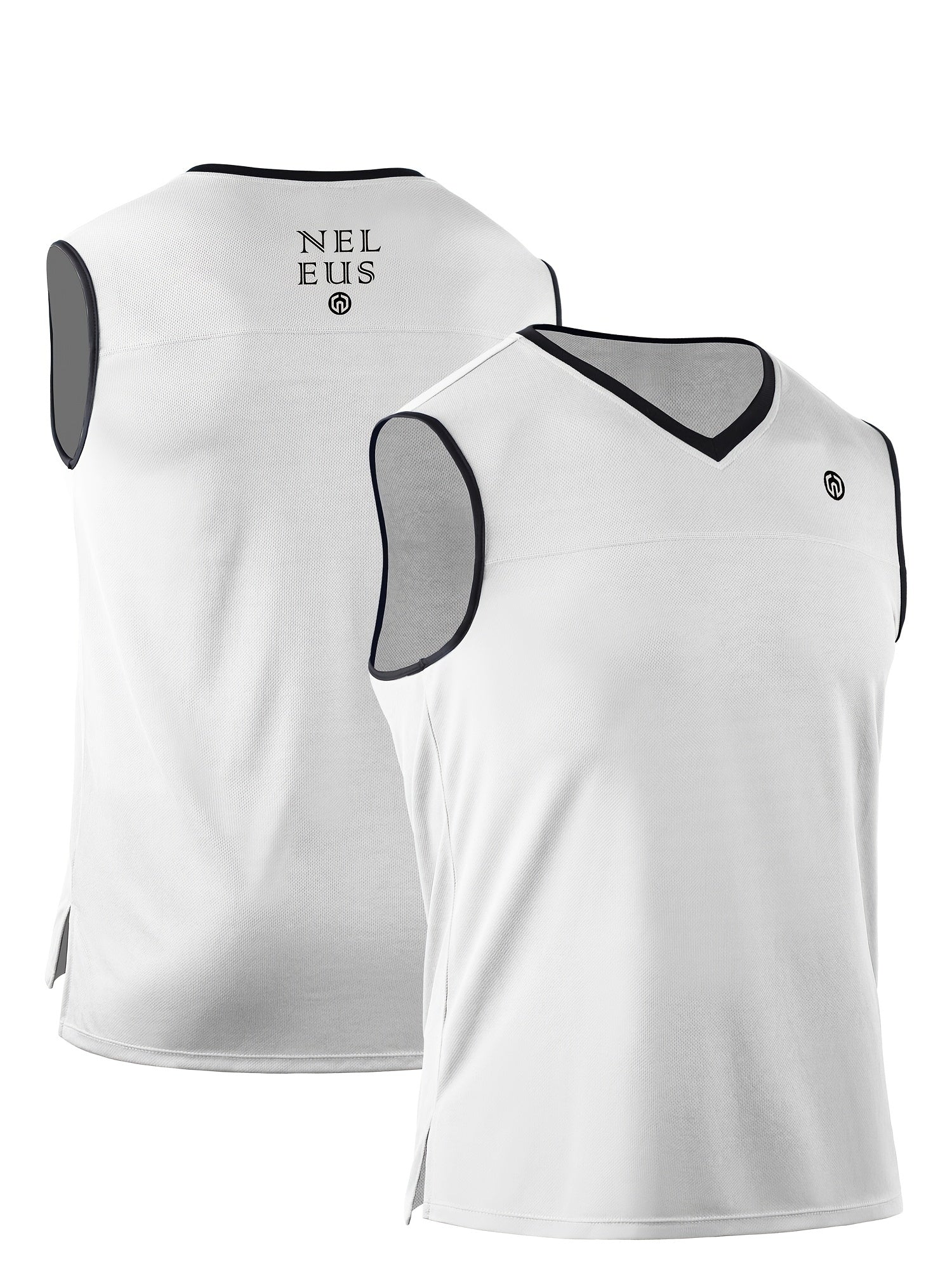 Men's Sleeveless V Neck Sports Vest Quick Dry Sweat Absorbing Tank