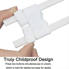 Child Proof Sliding Cabinet Lock Baby Safety U Shaped Latch