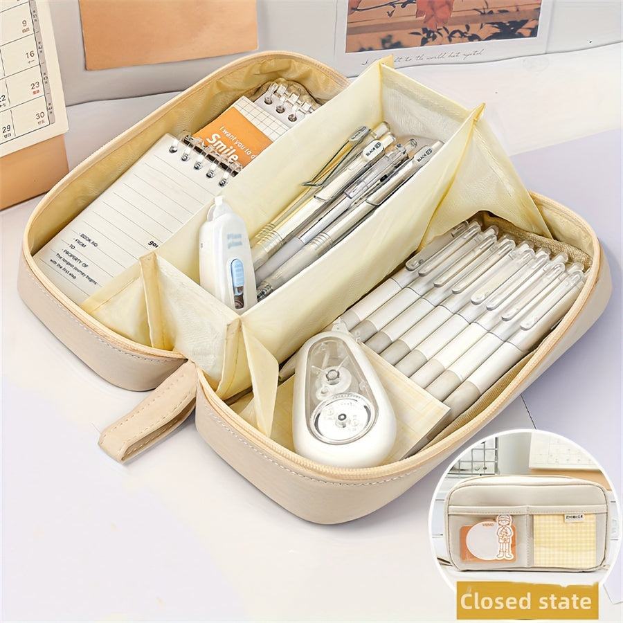 Large Capacity Storage Bag Pencil Case Stationery Box Makeup Bag